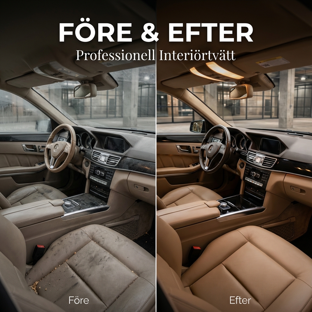 Invändig biltvätt – den ultimata guiden steg för steg - Cyanov Tvätt Blogg